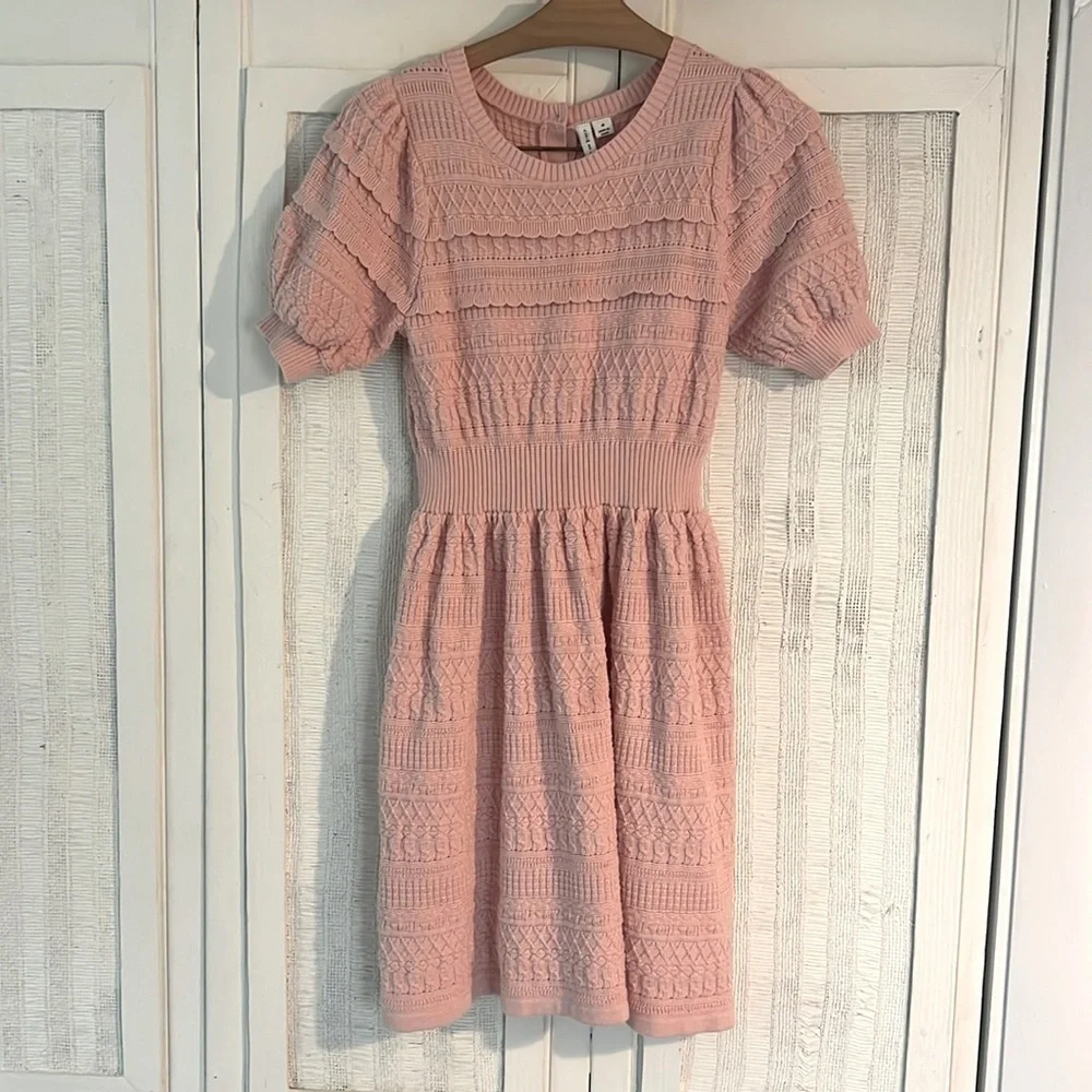 Janie and Jack peachskin the heights sweater dress size 14